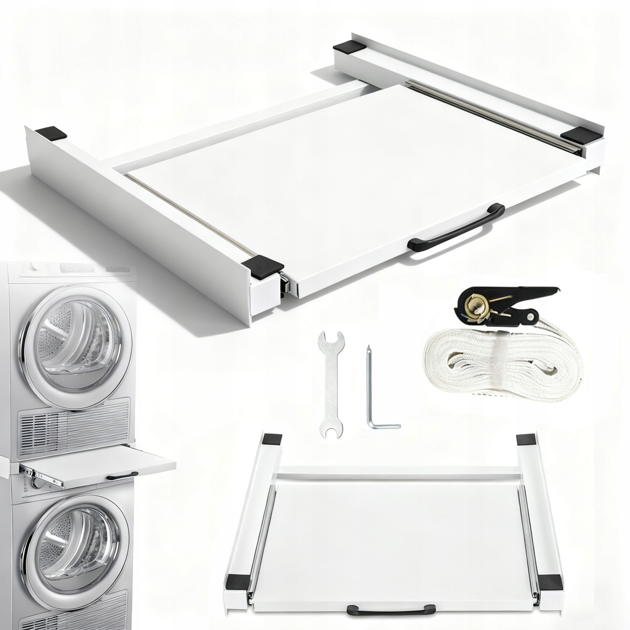 Łącznik Pralki Z Suszarką 150KG Ładowność Stabilne Z Karta Rozszerzeń