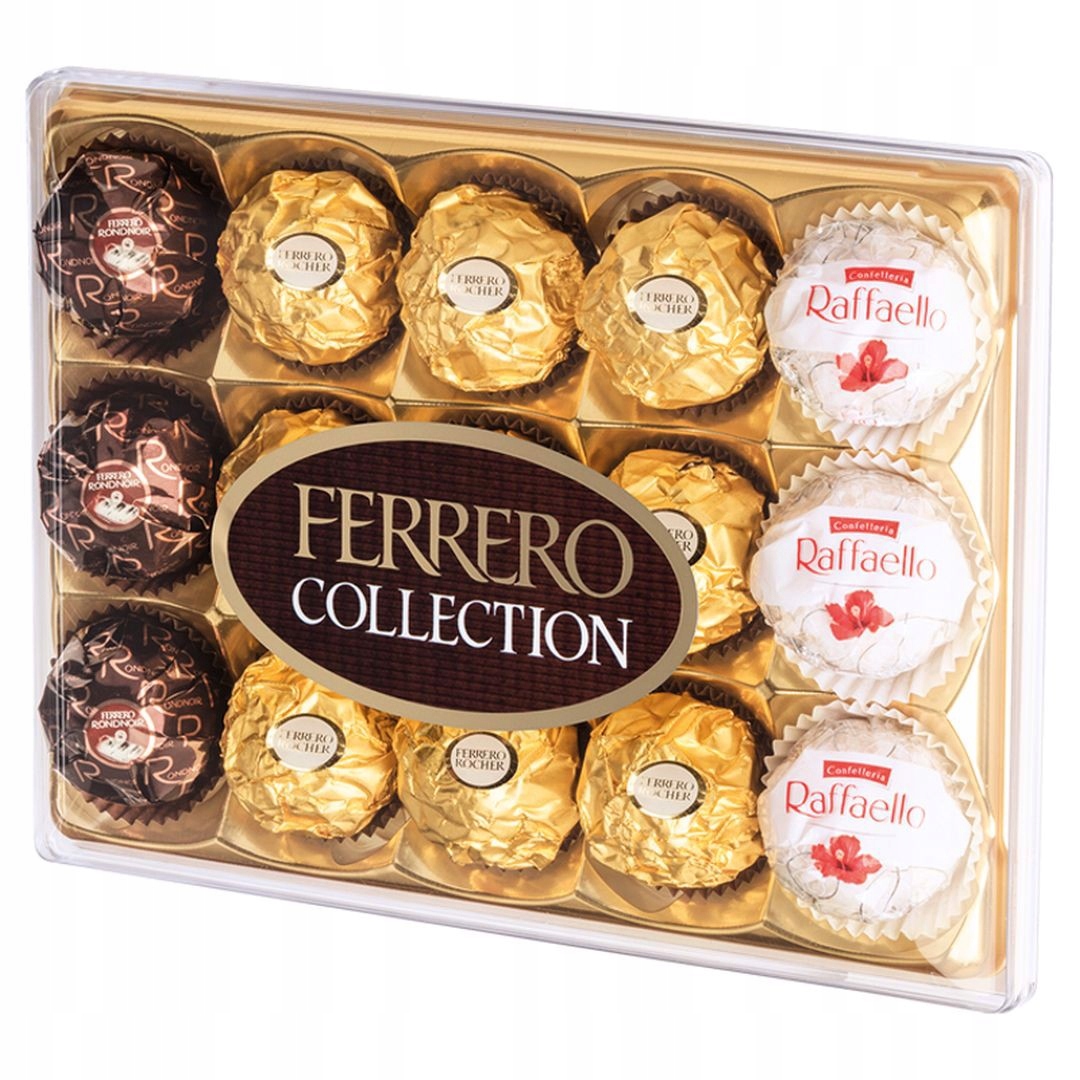 Levně Ferrero Collection Sada Ferrero Rondnoir Ferrero Rocher a Raffaello 172 g