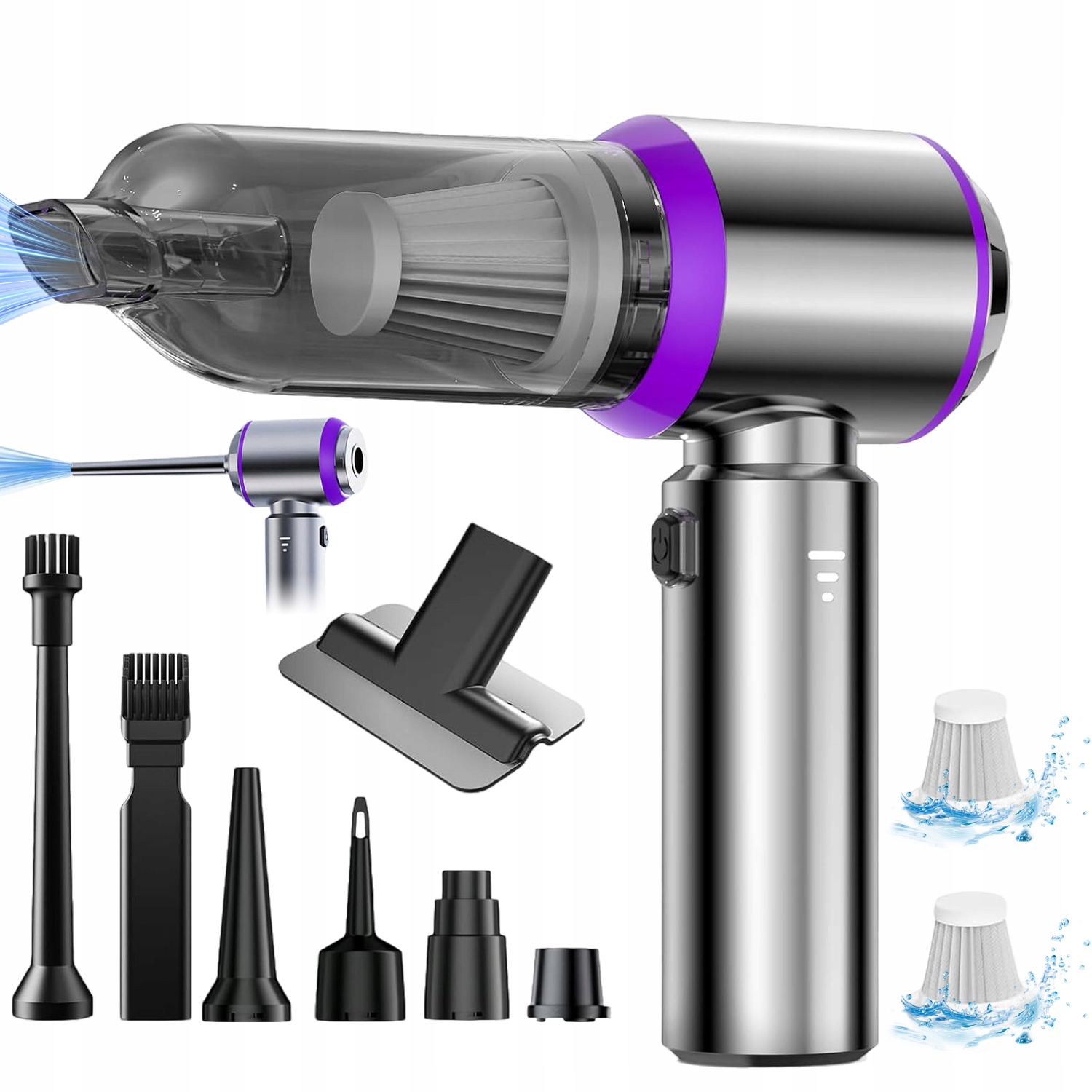 Odkurzacz Ręczny Próżniowy Lekki Compactny Ładowalny Odkurzacz 16000PA