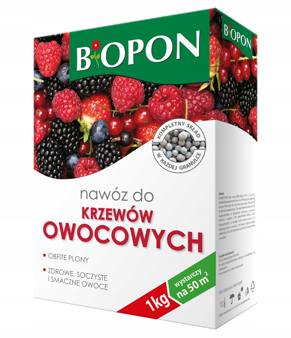

Nawóz do Krzewów Owocowych 1kg Biopon