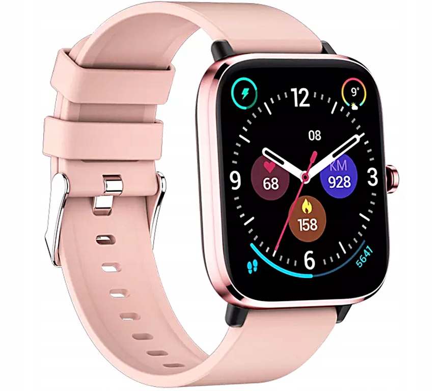SMARTWATCH DAMSKI ROZMOWY CIŚNIENIE SMS BOX GRAWER Materiał paska guma