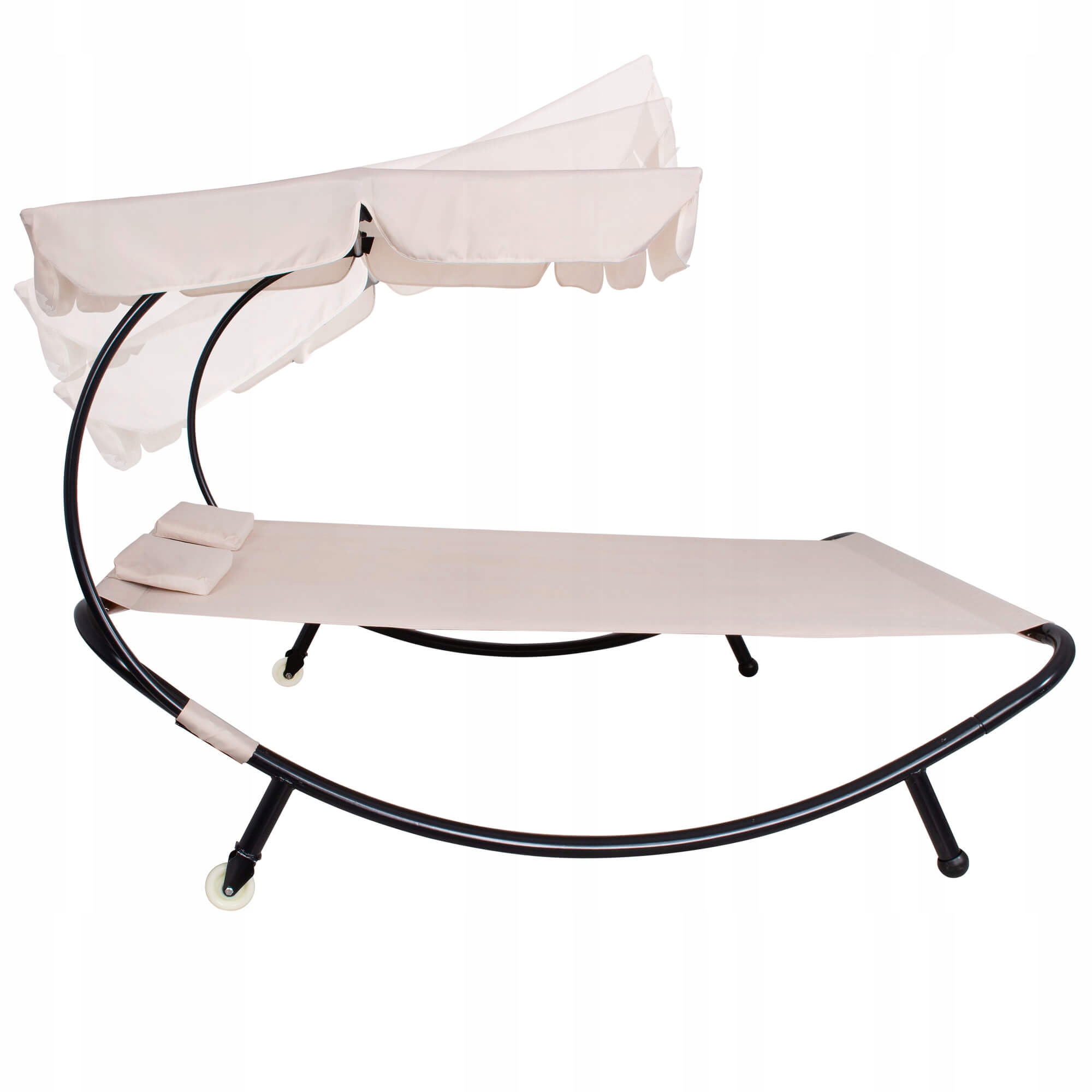 LEŻANKA OGRODOWA 2 OSOBOWA Z REGULOWANYM DASZKIEM Długość (dłuższy bok) 200 cm