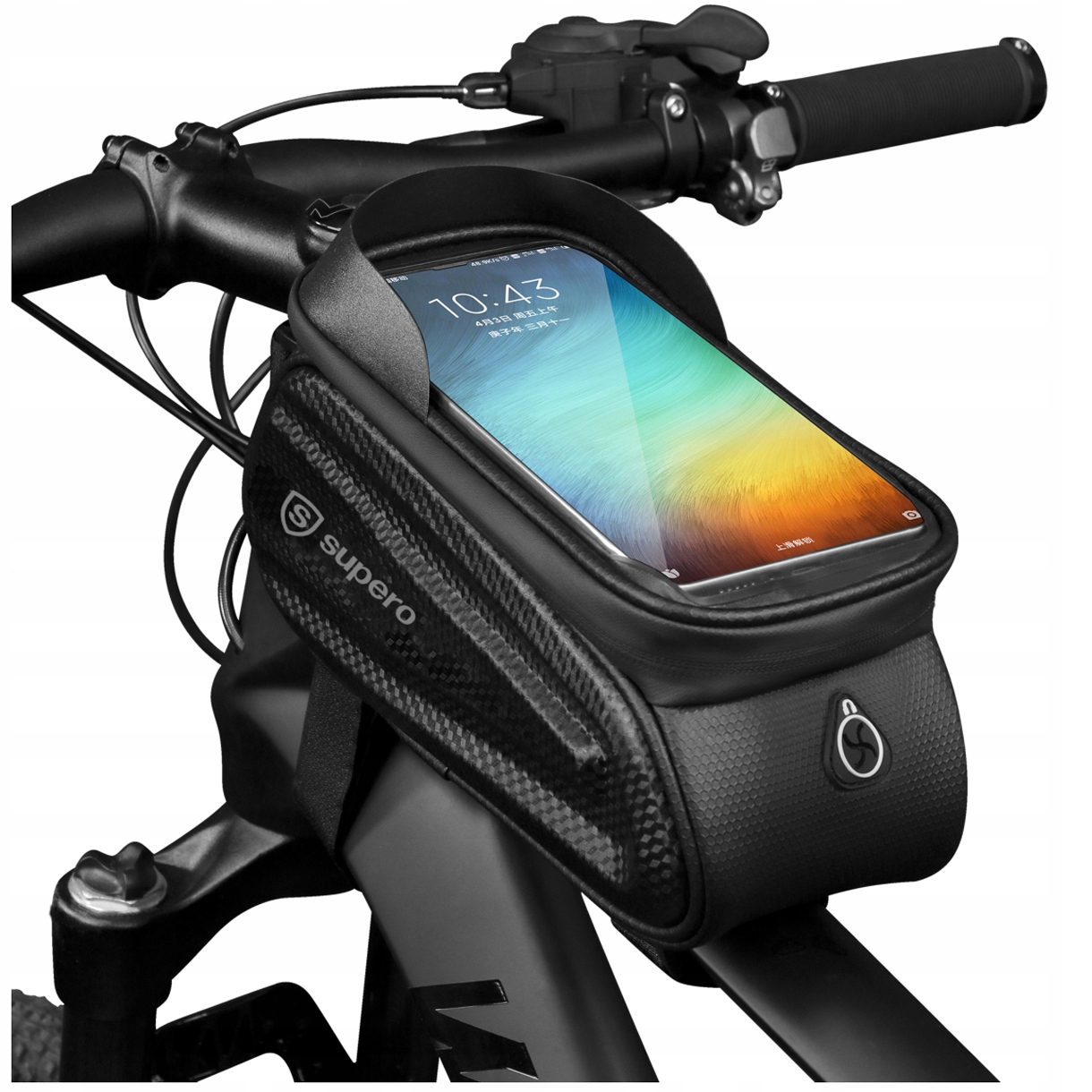 Torba na Ramę, Uchwyt na telefon, Sakwa Rowerowa, na Rower, Wodoodporna