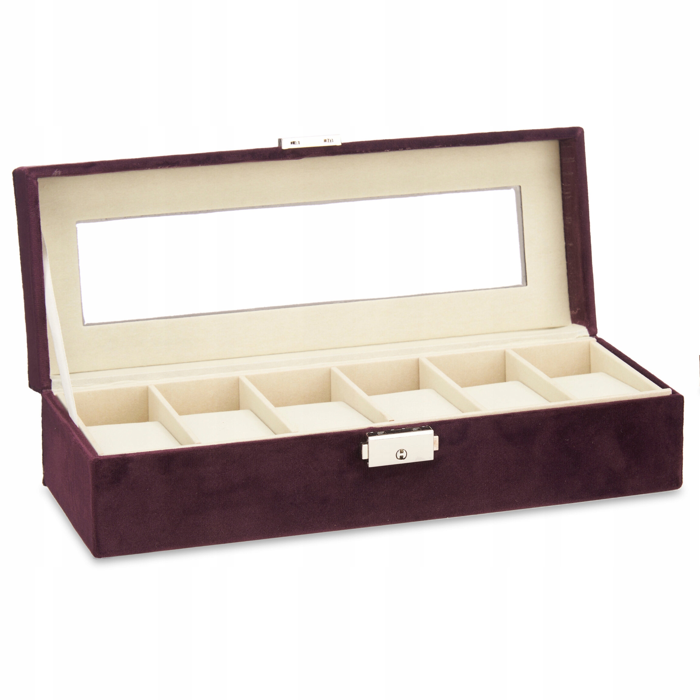 Krabička Na Hodinky Krabička S Rychlou Elegantní Vínová Jako Dárek 30 x 11