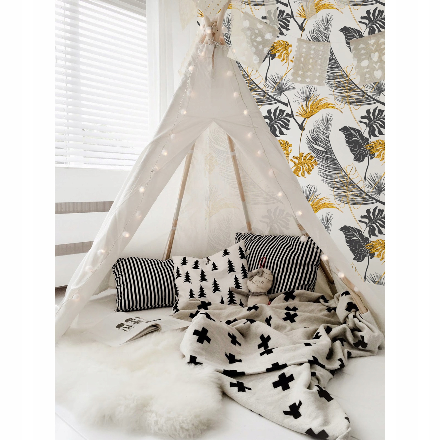 

Samoprzylepna fototapeta Złociste liście 250x104cm