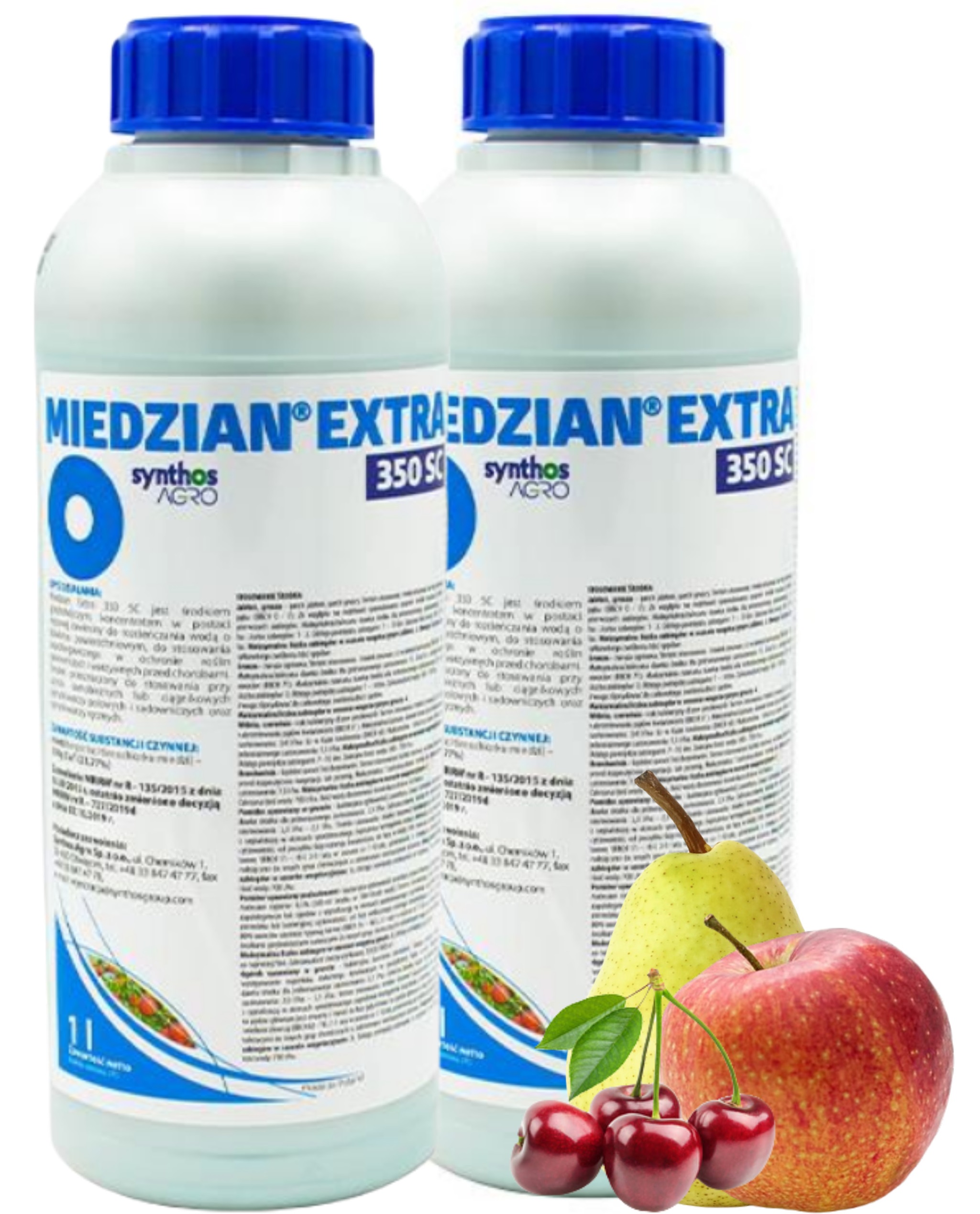 Miedzian Extra 350SC 2x1l środek grzybobójczy w sadach owocowych warzywach