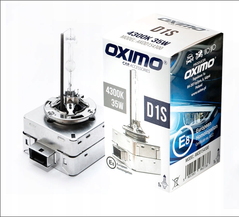 Żarówka Oximo D1S 35 W Drogowe Mijania 4300K //1SZT