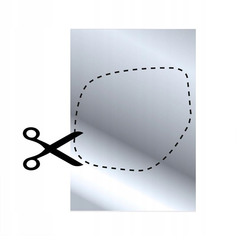 Lustro do wycinania przyklejane lusterko InterCamp