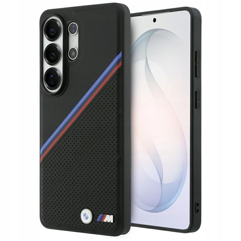 Pouzdro Bmw pro Galaxy S26 Ultra Magsafe Originální Tricolor Kožené Černé