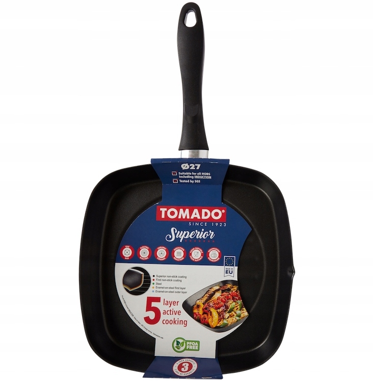Patelnia grillowa Tomado 27 cm teflonowa EAN (GTIN) 8427267143714