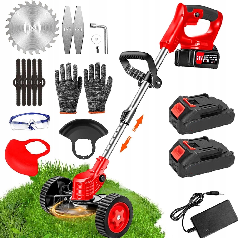 Výkonná Vyžínač 650W 18000 Rpm S 3 Různými Čepelemi 2AKU
