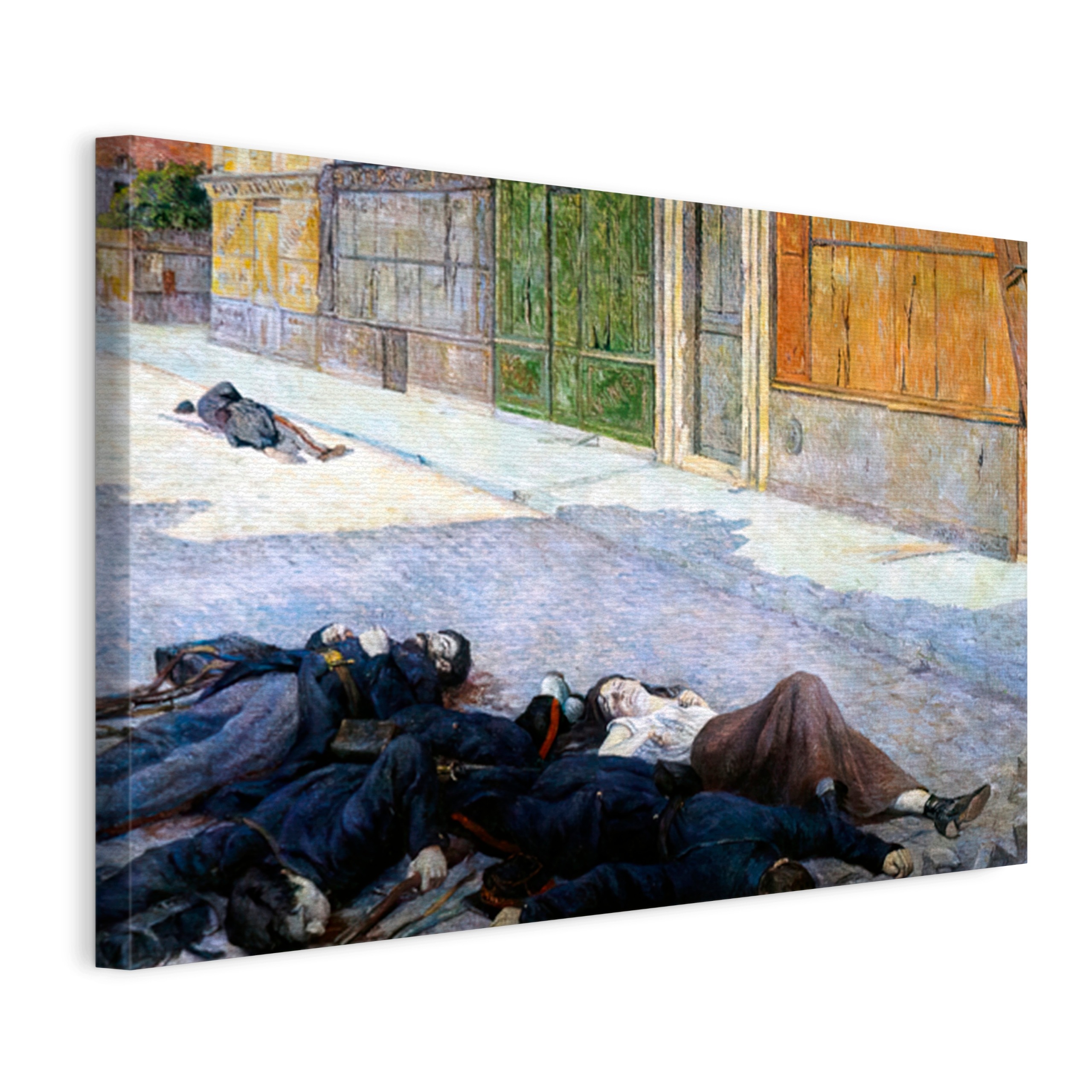 Obraz Na Plátně Maximilien Luce Ulice V Paříži V Květnu 1871 75x50