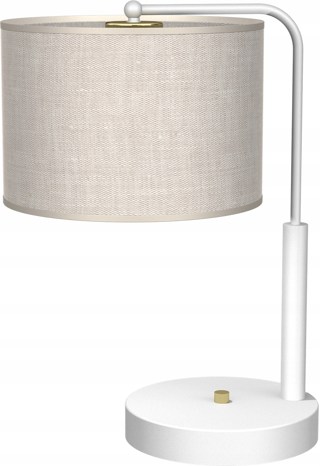 Stolová lampa Milagro Lino biela s výkonom až 60 W