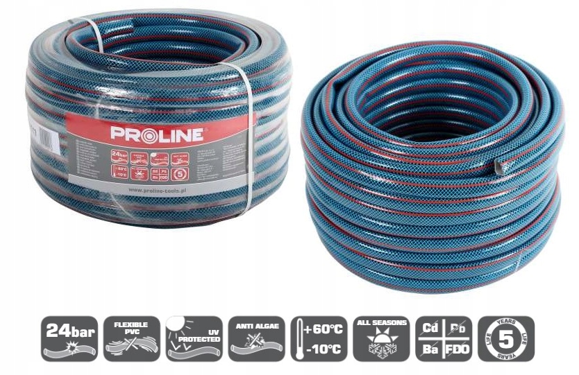 ZESTAW wąż ogrodowy 1/2'' 50m końcówki + zraszacz Kod producenta 99415