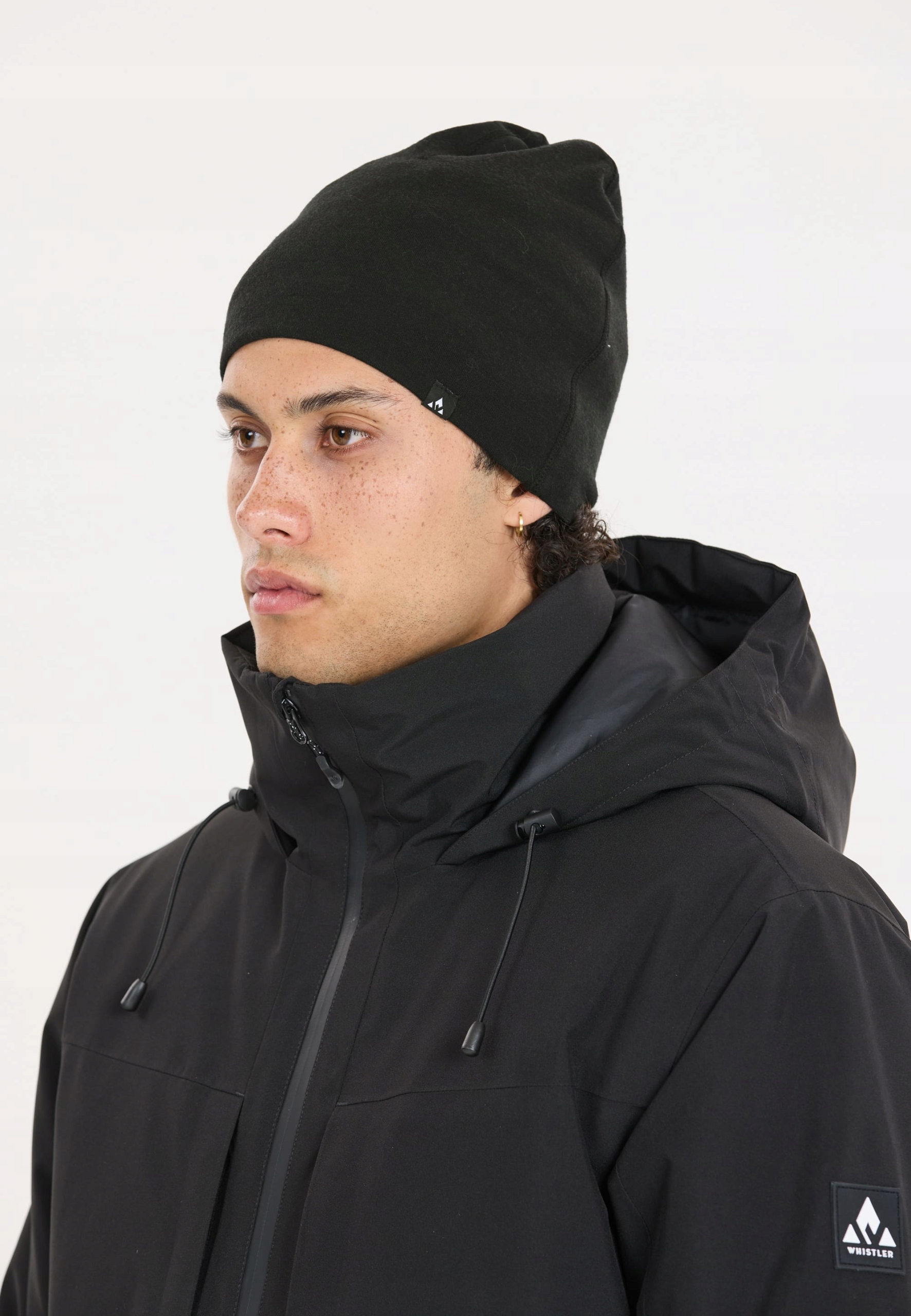 Czapka zimowa Whistler Nutria Merino 100% Czarny