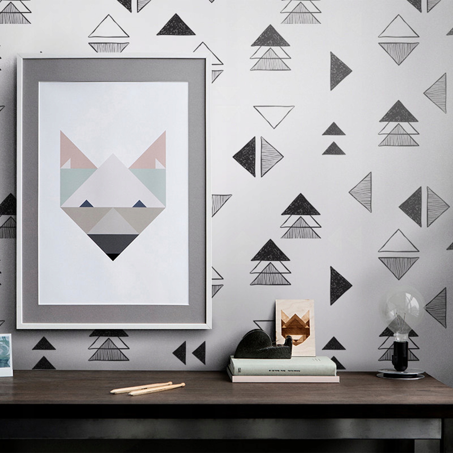 

Fototapeta Geometryczny wzór trójkąty 250x250 cm