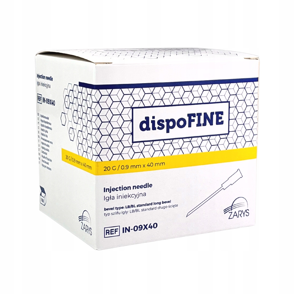 

Igły iniekcyjne Zarys dispoFINE 0,9 mm x 40 mm