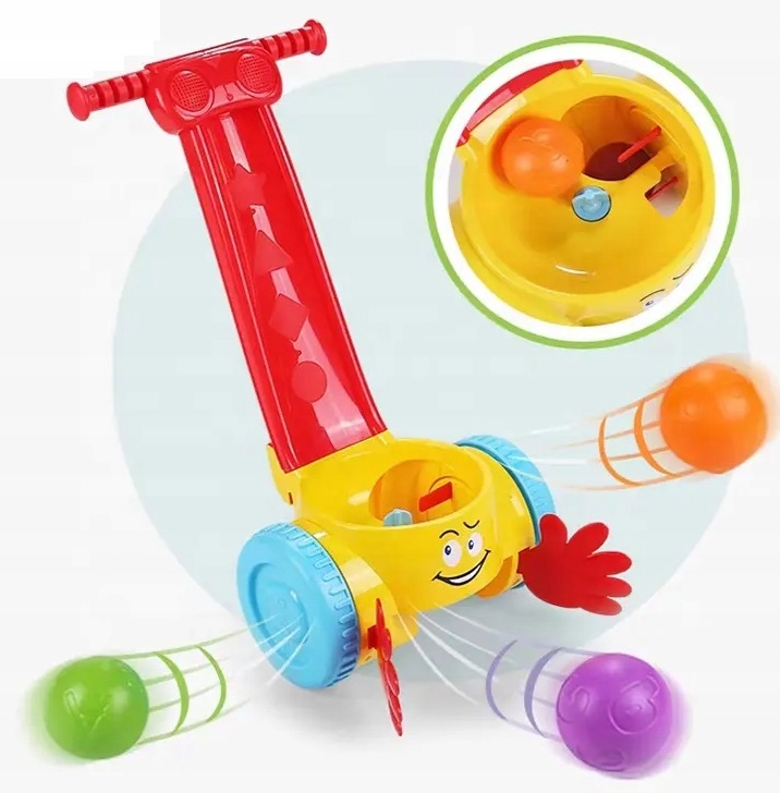 PIŁECZKOWY JEŹDZIK ZBIERACZ PIŁEK PREZENT NA ROCZEK Marka LEANToys