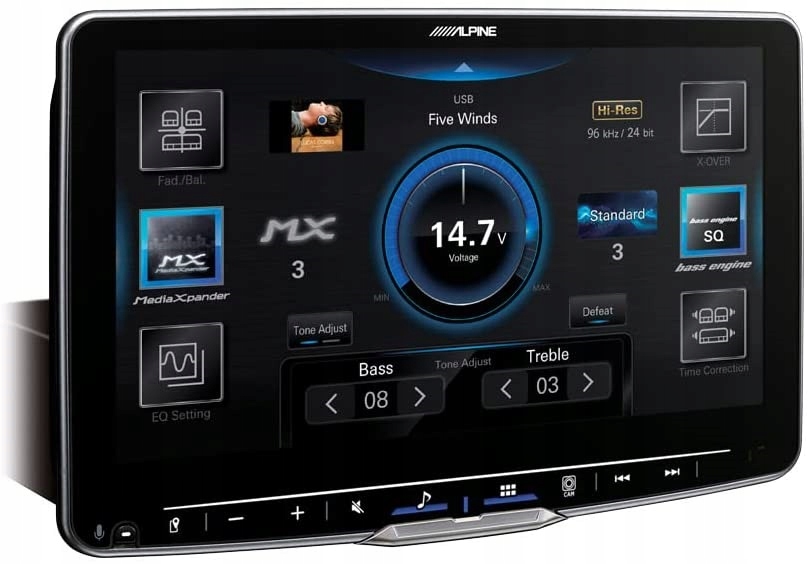 Alpine ILX-F905D Autorádio 1DIN CarPlay Halo9 Wi-Fi Android Auto