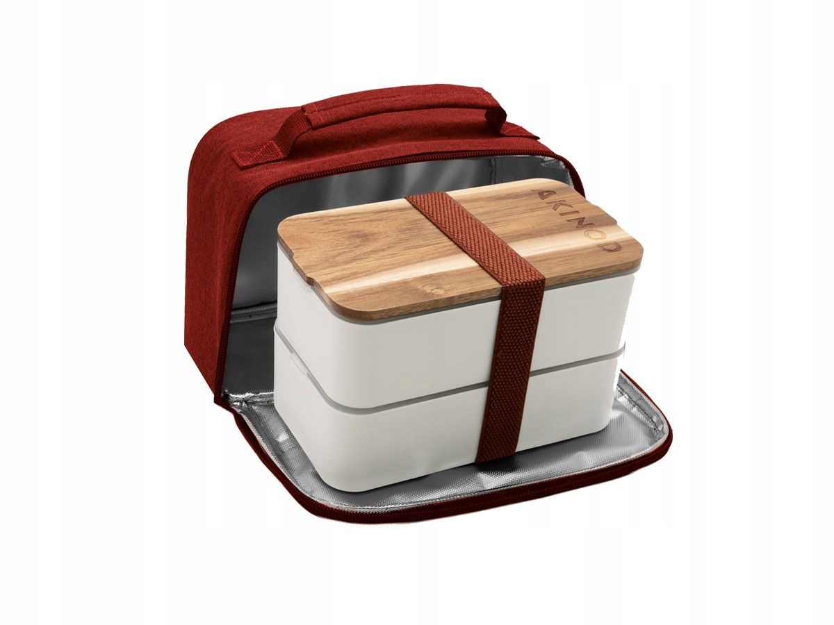 Akinod Bento Lunch Bag 11H58 Blanc Terracotta