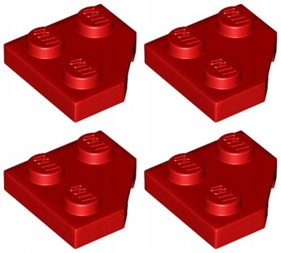 

Lego 26601 Płytka 2x2 Czerwona Nowa (2g) 4 szt.