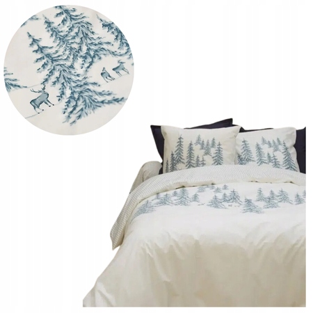 Sada Povlečení Sylvie Thiriez Recit d’hiver 220x200 2x 70x50 pro spaní
