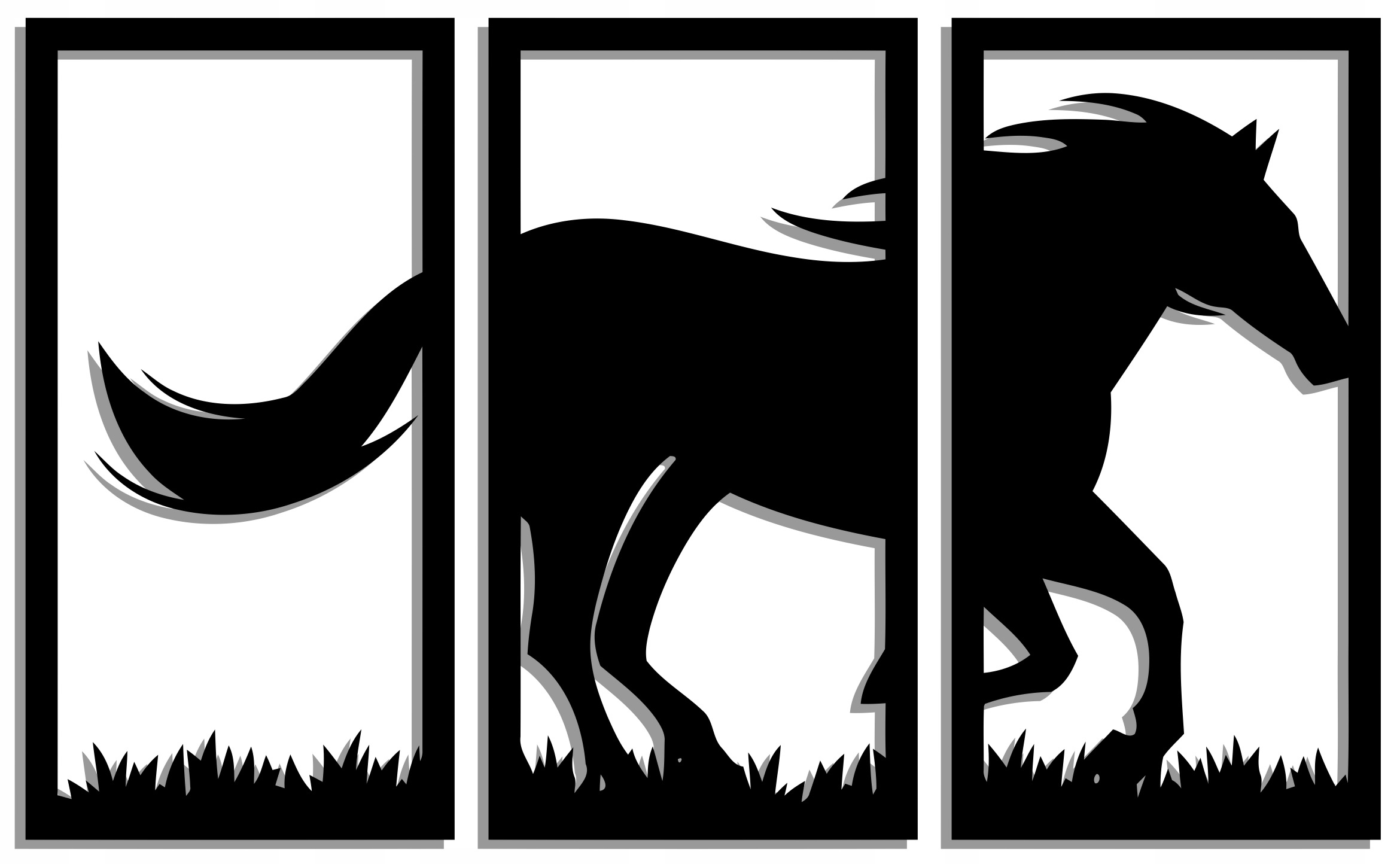 Prelamovaný Obraz Panel Dekorácia Kôň 120 CM XL Farby