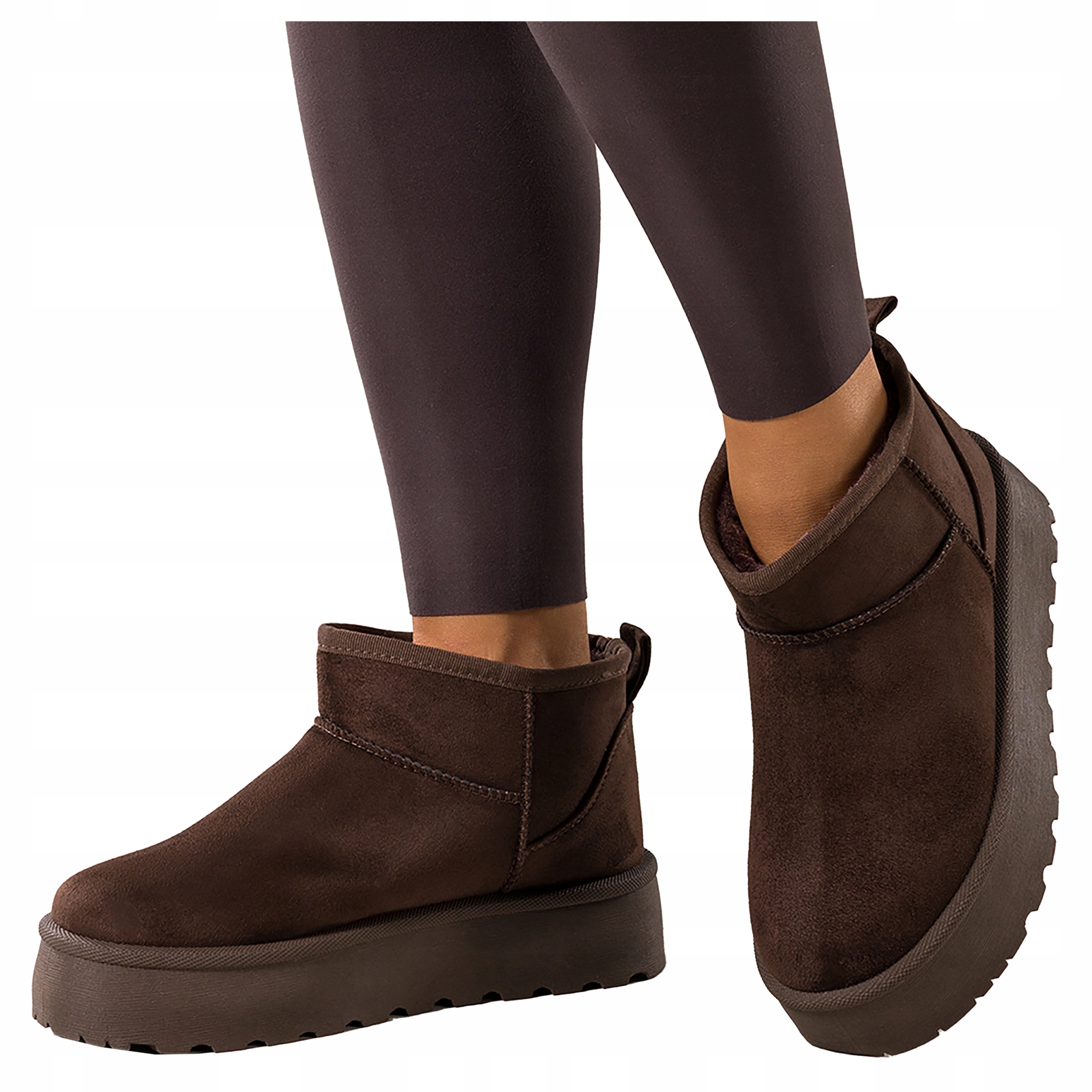 Dámské Sněhule Čokoládové Mukluki Na Platformě Pohodlné Vzdušné vel. 39