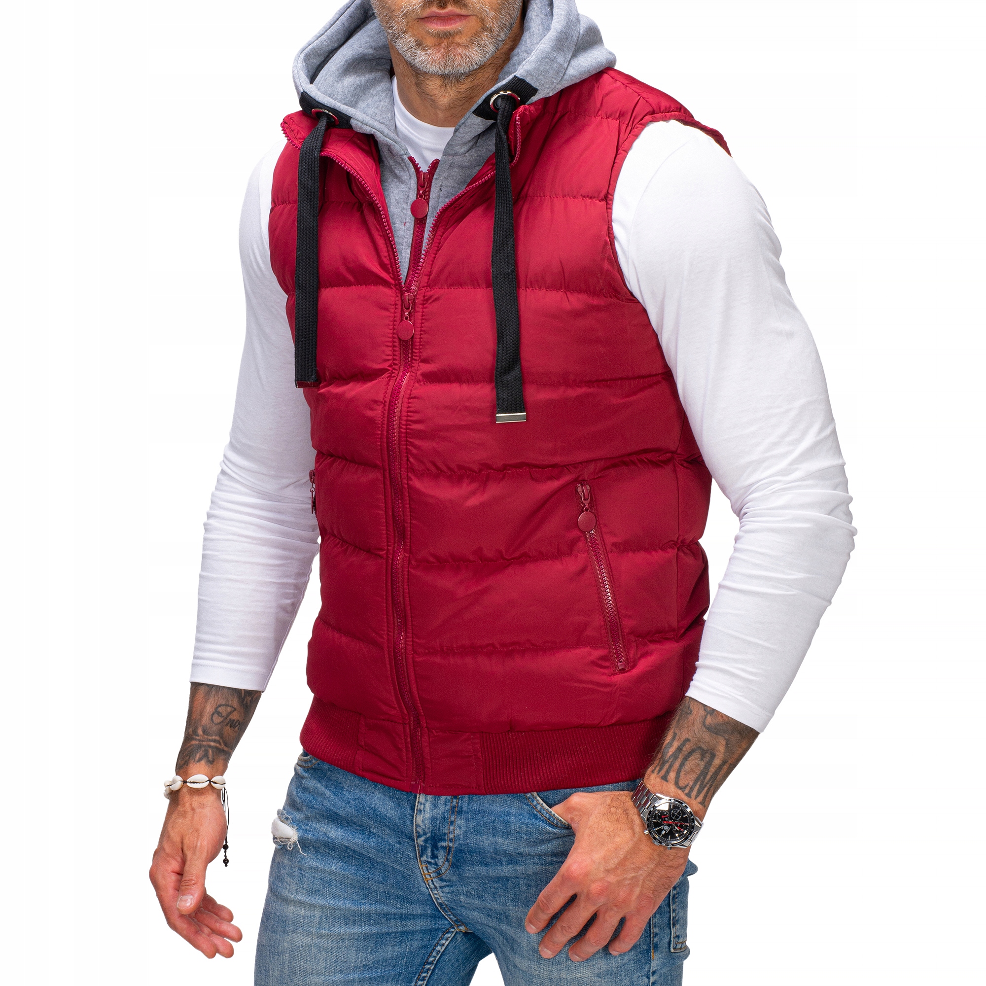 BZ751 L MĘSKI BEZRĘKAWNIK PRZEJSCIOWY OCIEPLACZ