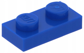 

Lego Płytka 3023 Plate 1x2 Niebieski Nowa