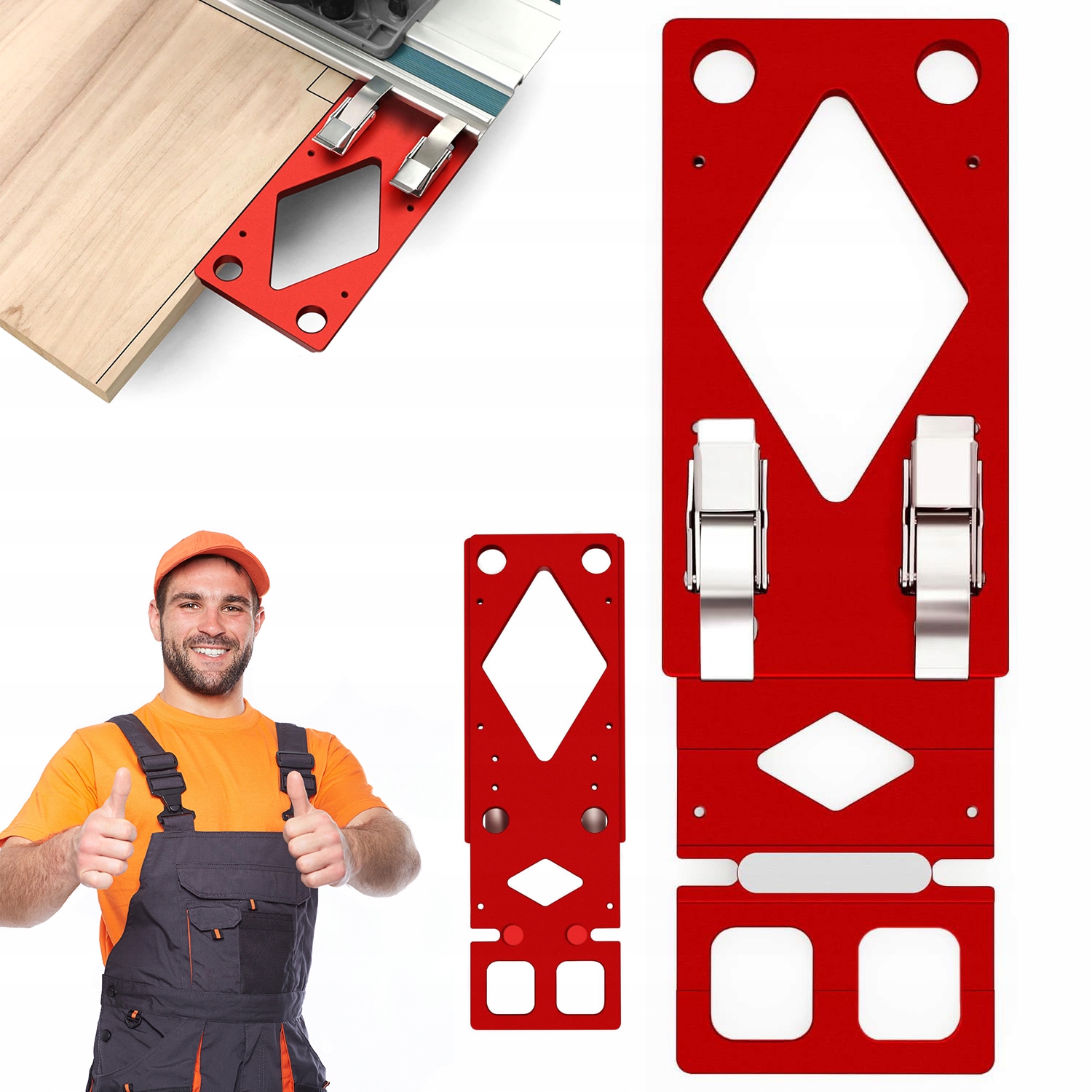 Upínací Úhelník 90° S Hliníkovou Okrajovou Lištou 300 X 98 X 8,7 MM