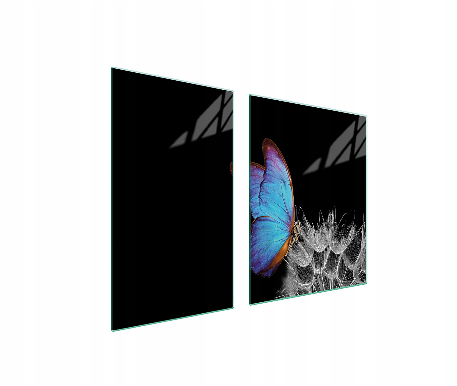 Skleněná Deska a Krájecí Deska 100x52 Motýl Tvrzené Sklo