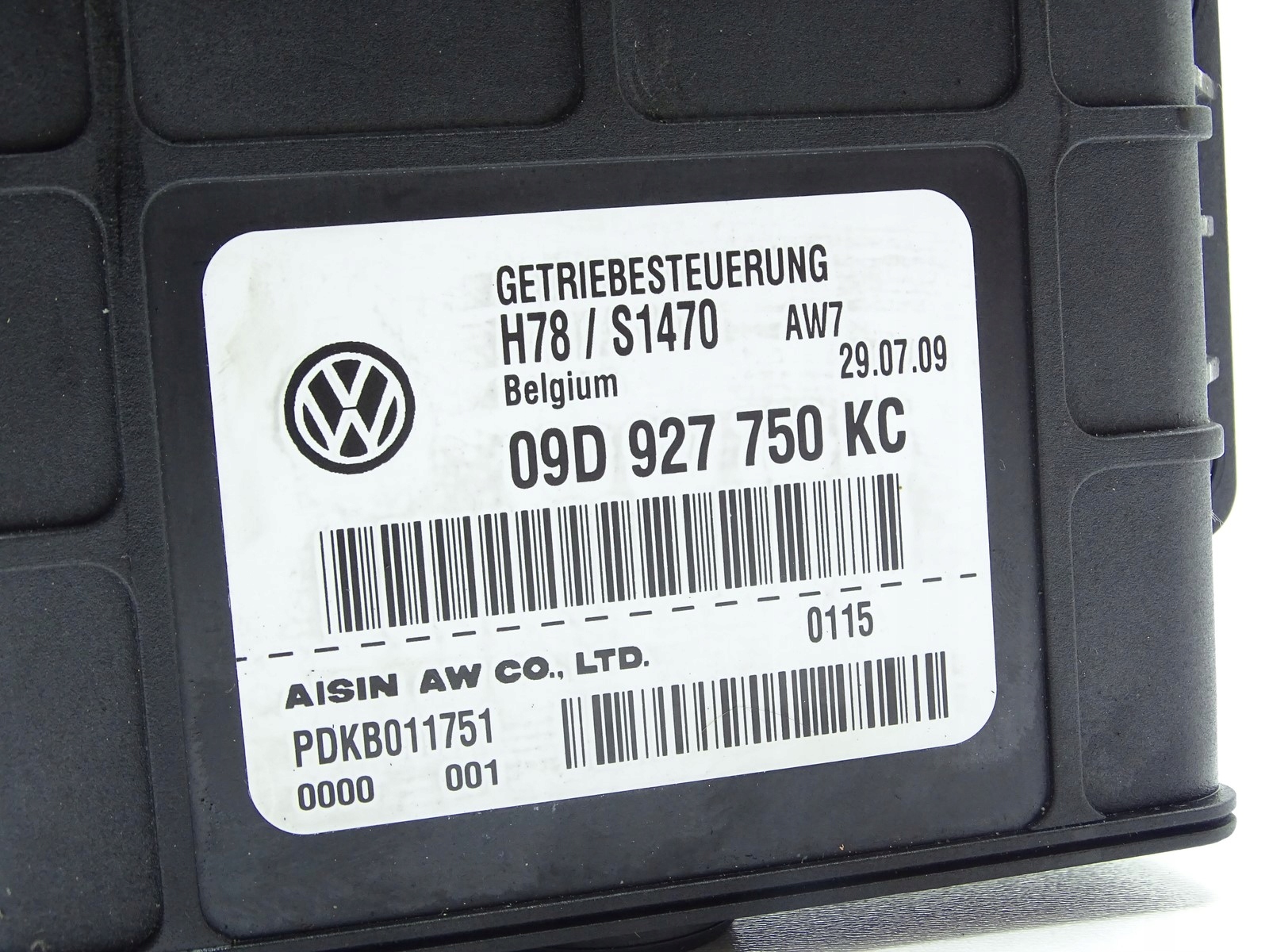 module unité de commande électronique uce boîte de vitesses engrenage AUDI Q7 4L 3.0 TDI 09D927750KC
