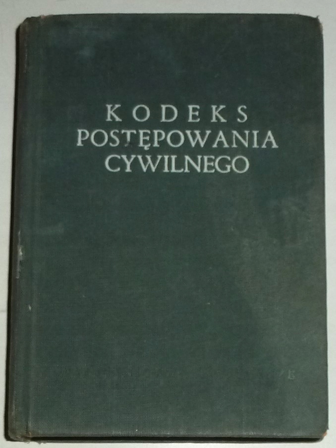 KODEKS POSTĘPOWANIA CYWILNEGO 1956