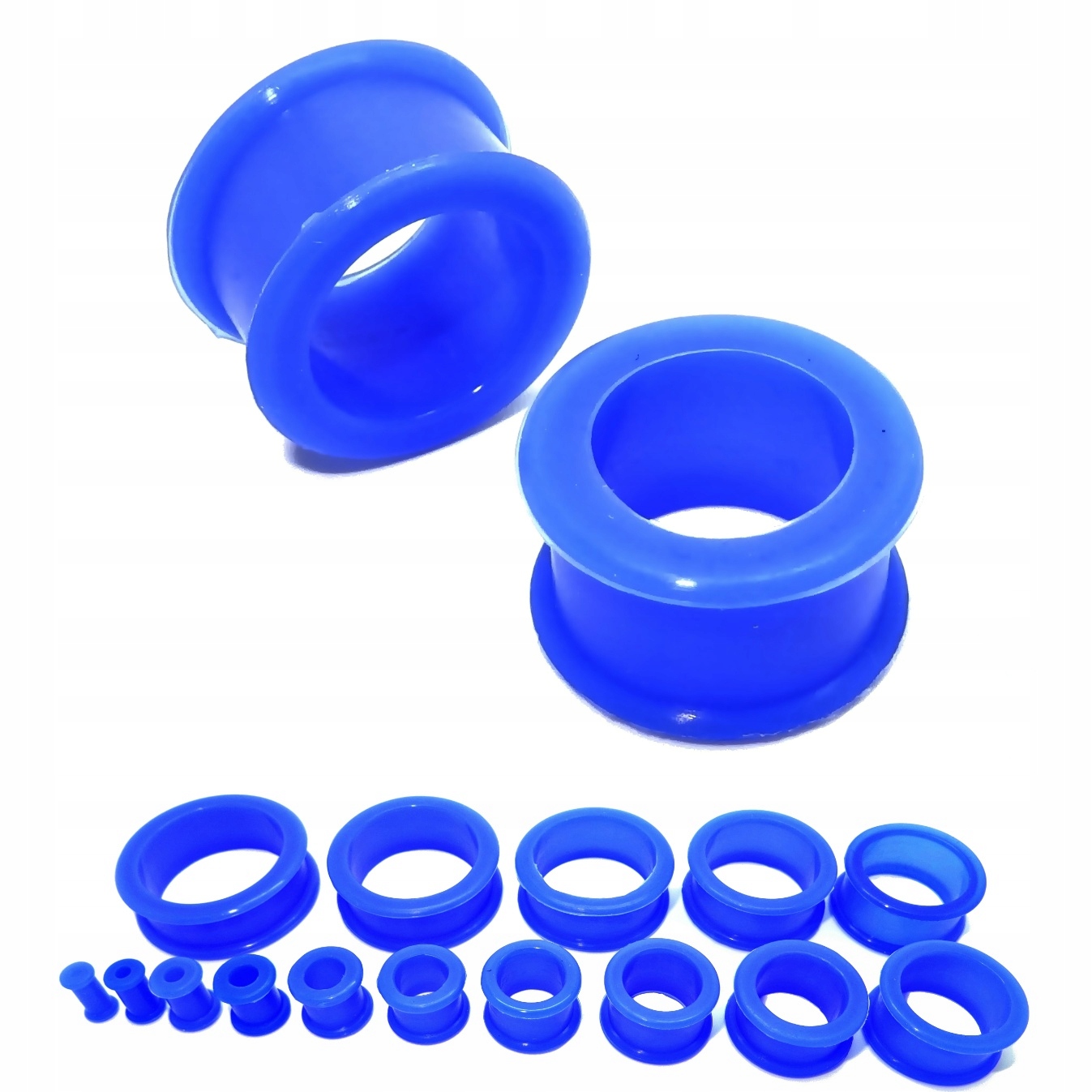 

Tunel Plug Do Uszu Silikonowy Niebieski 10mm