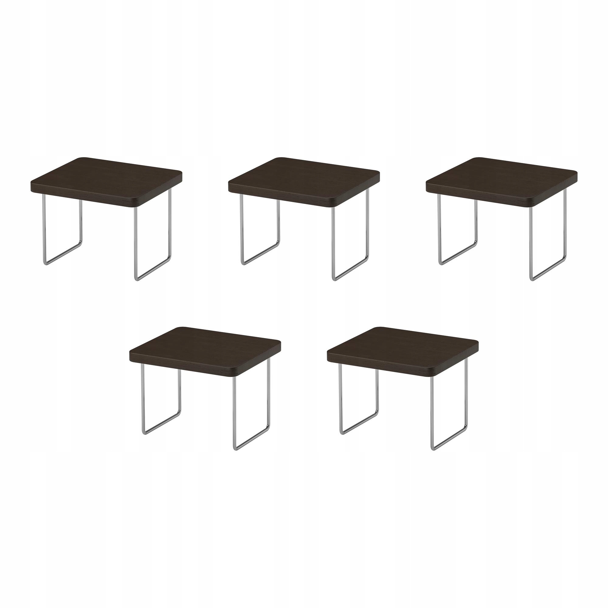 5 ks Podstavec na loketní opěrku Tmavě hnědý, nastavitelný