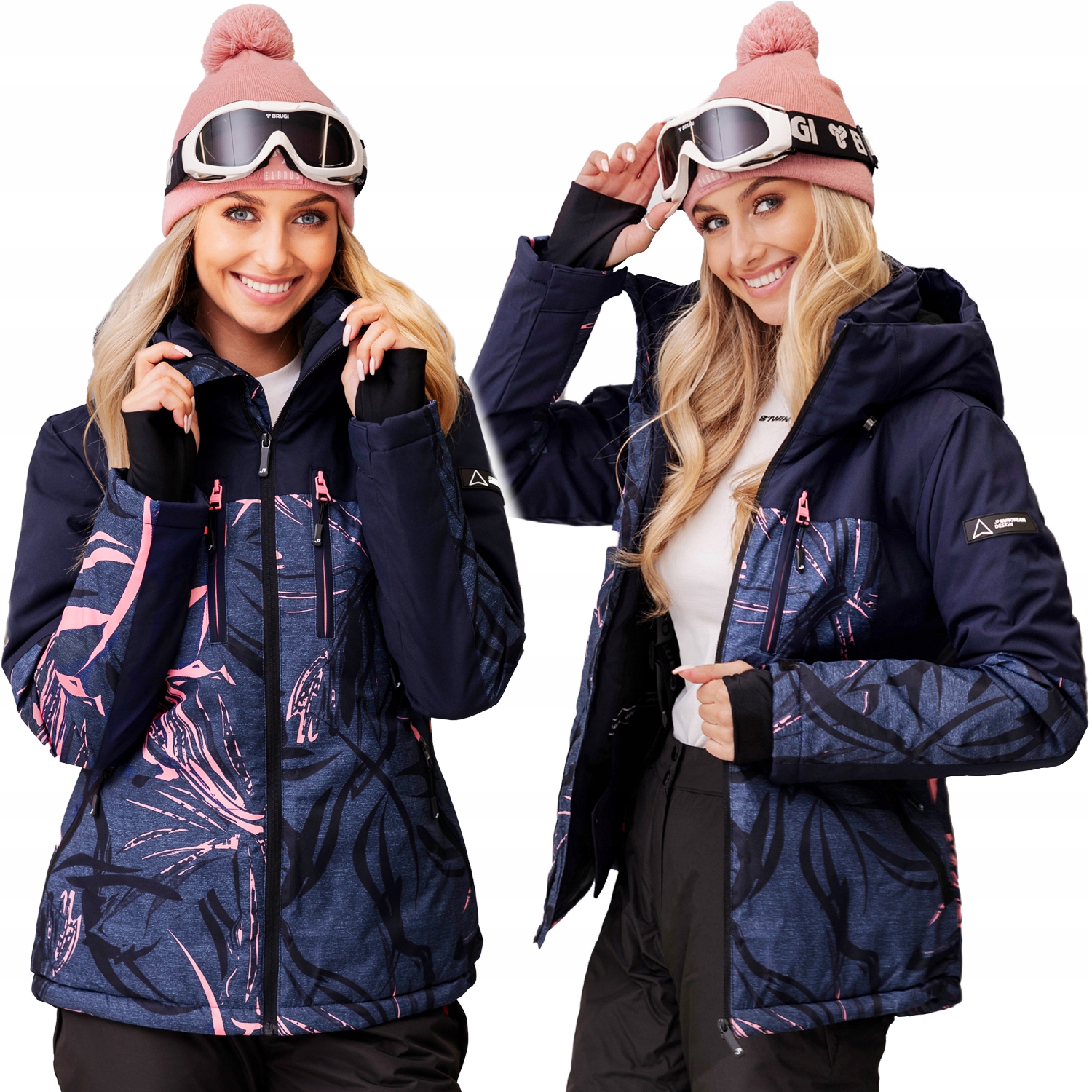 Dámská Zimní Lyžařská Bunda Na Sjezdovku, Teplá, 2 Barvy, Bundy, Velikost L