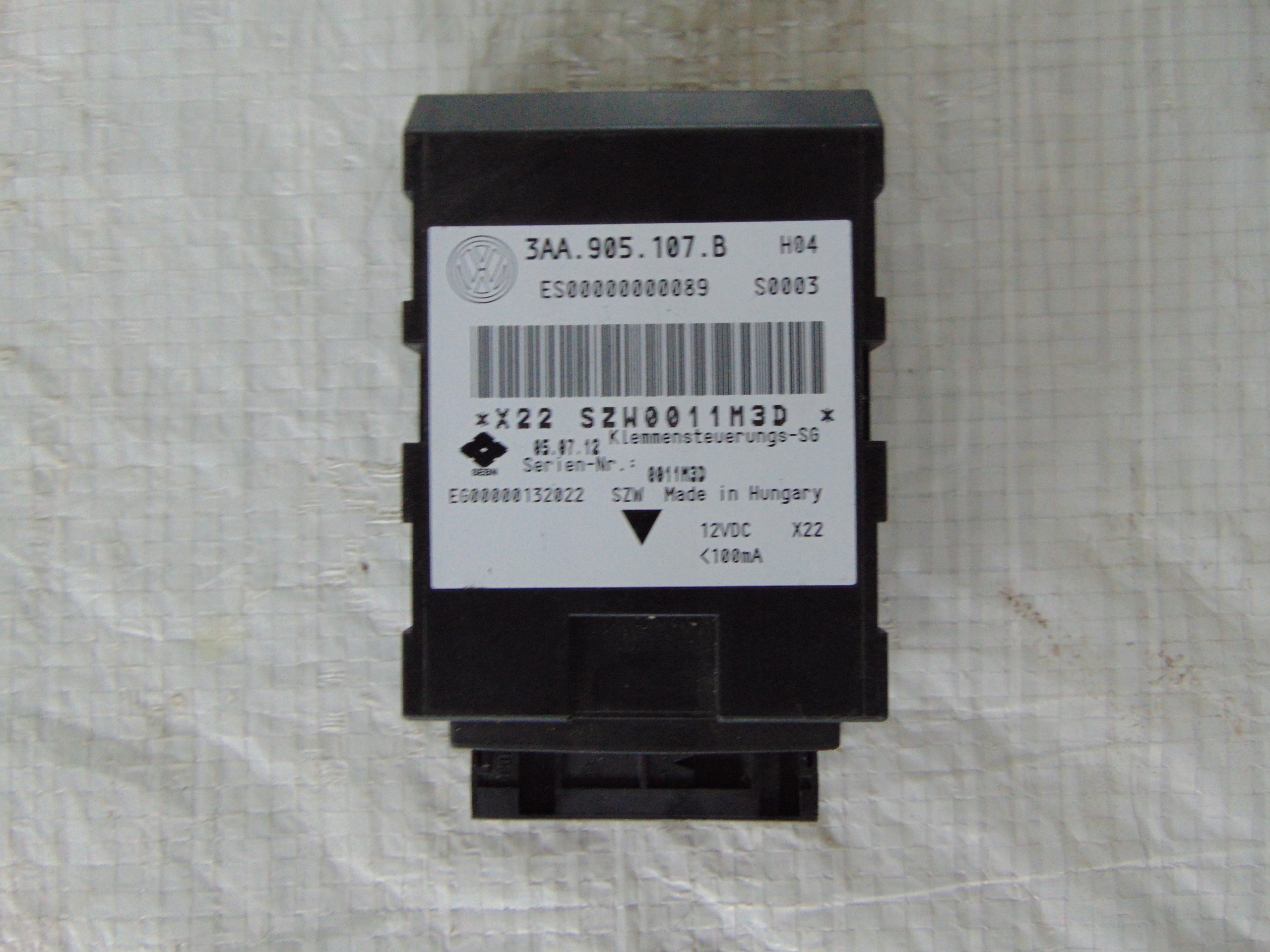 VW PASSAT B7 MODUŁ STEROWNIK START STOP 3AA905107B