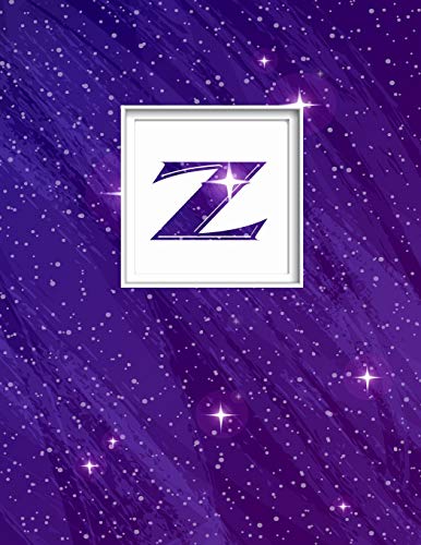 Vanpelt, Pam Z: Monogram Initial Z Universe background and a lot of stars N