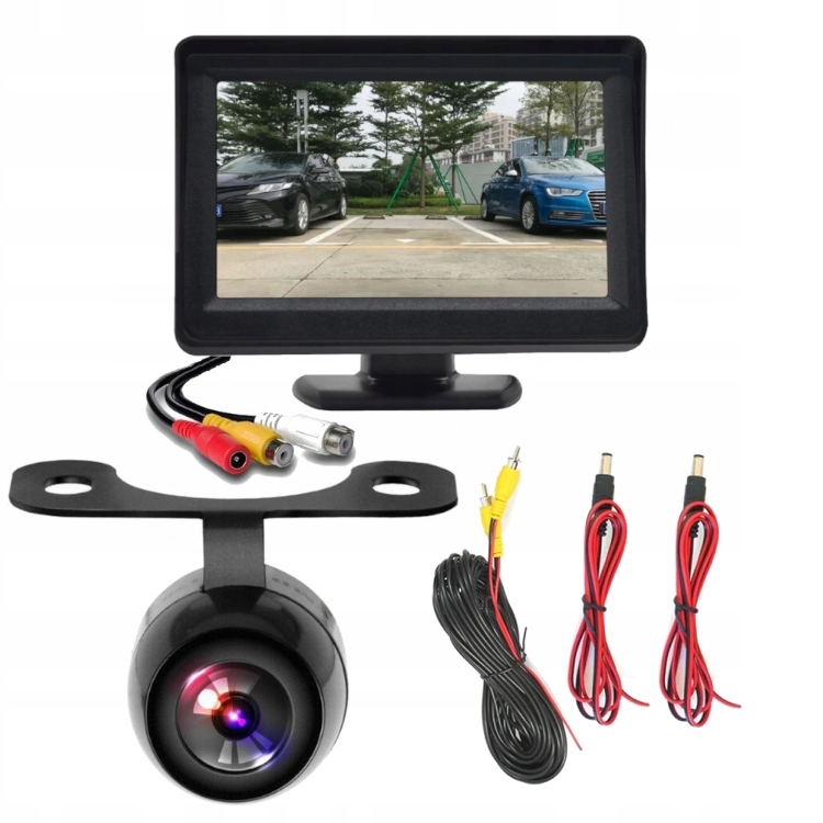 

Zestaw Monitor 4.3 LCD Kamera Cofania Motyl