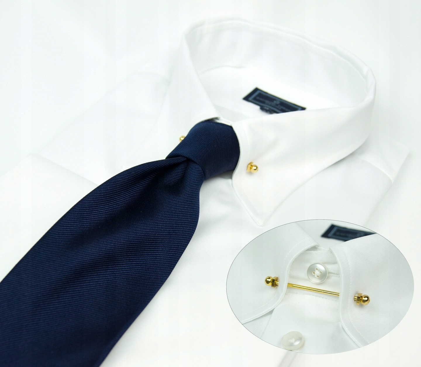 Szpilka do kołnierzyka Pin collar Bar Kwadrat Długość 55 mm