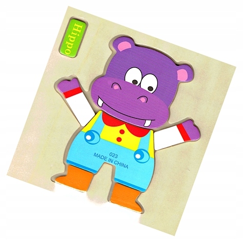 

Drewniane Puzzle układanka Angielski
