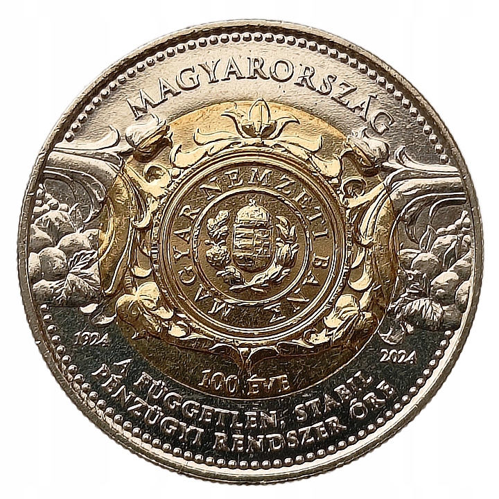 WĘGRY 100 FORINT 2024 BANK NARODOWY BIMETAL UNC