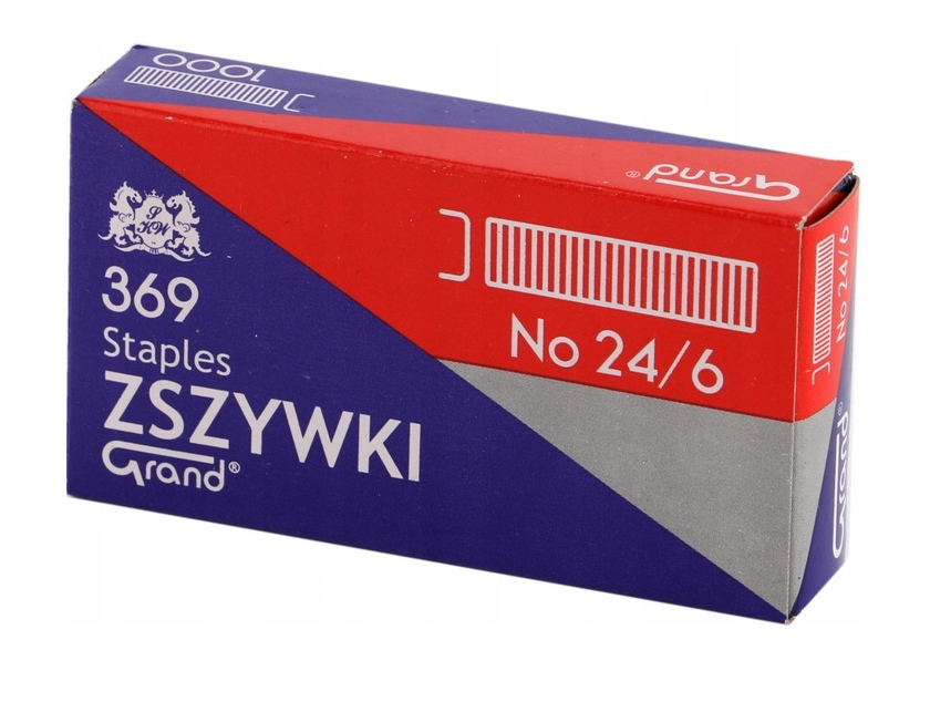 

Zszywki biurowe 1000 sztuk 24/6 Grand