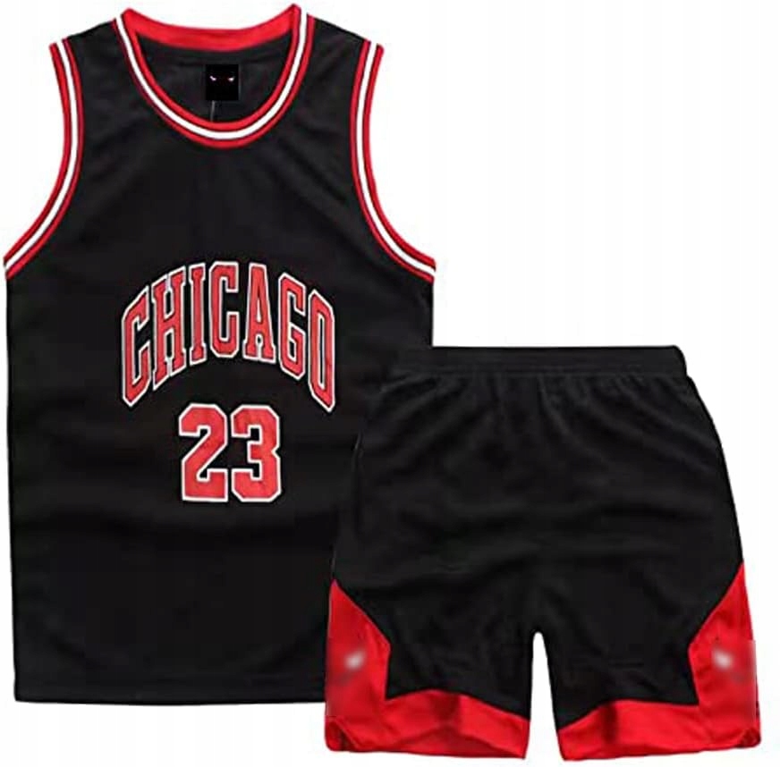 STRÓJ DO KOSZYKÓWKI KOSZULKA BEZ RĘKAWÓW KRÓTKIE SPODENKI 23 CHICAGO r. L