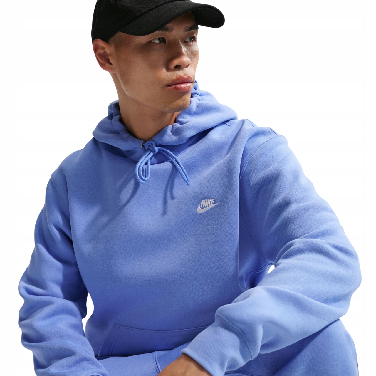 Klokanka Mikina S Kapucí Pánská mikina Nike Club Bb modrá FN3859 494 M