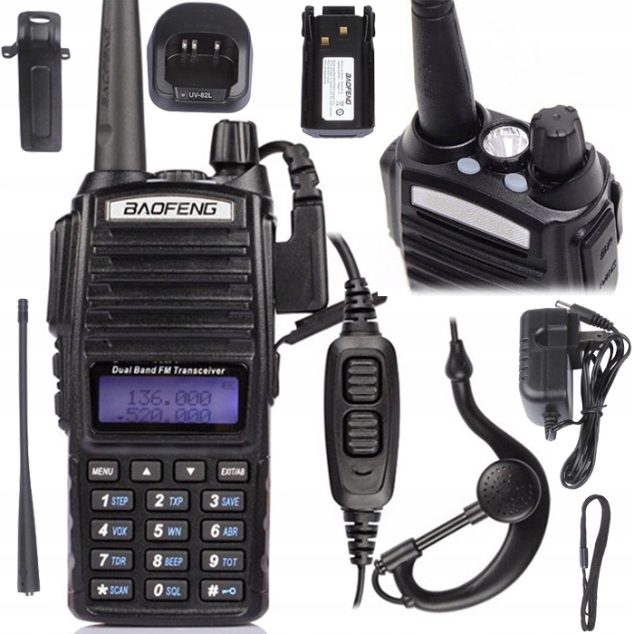 UV-82 5W KRÓTKOFALÓWKA RADIOTELEFON WALKIE TALKIE