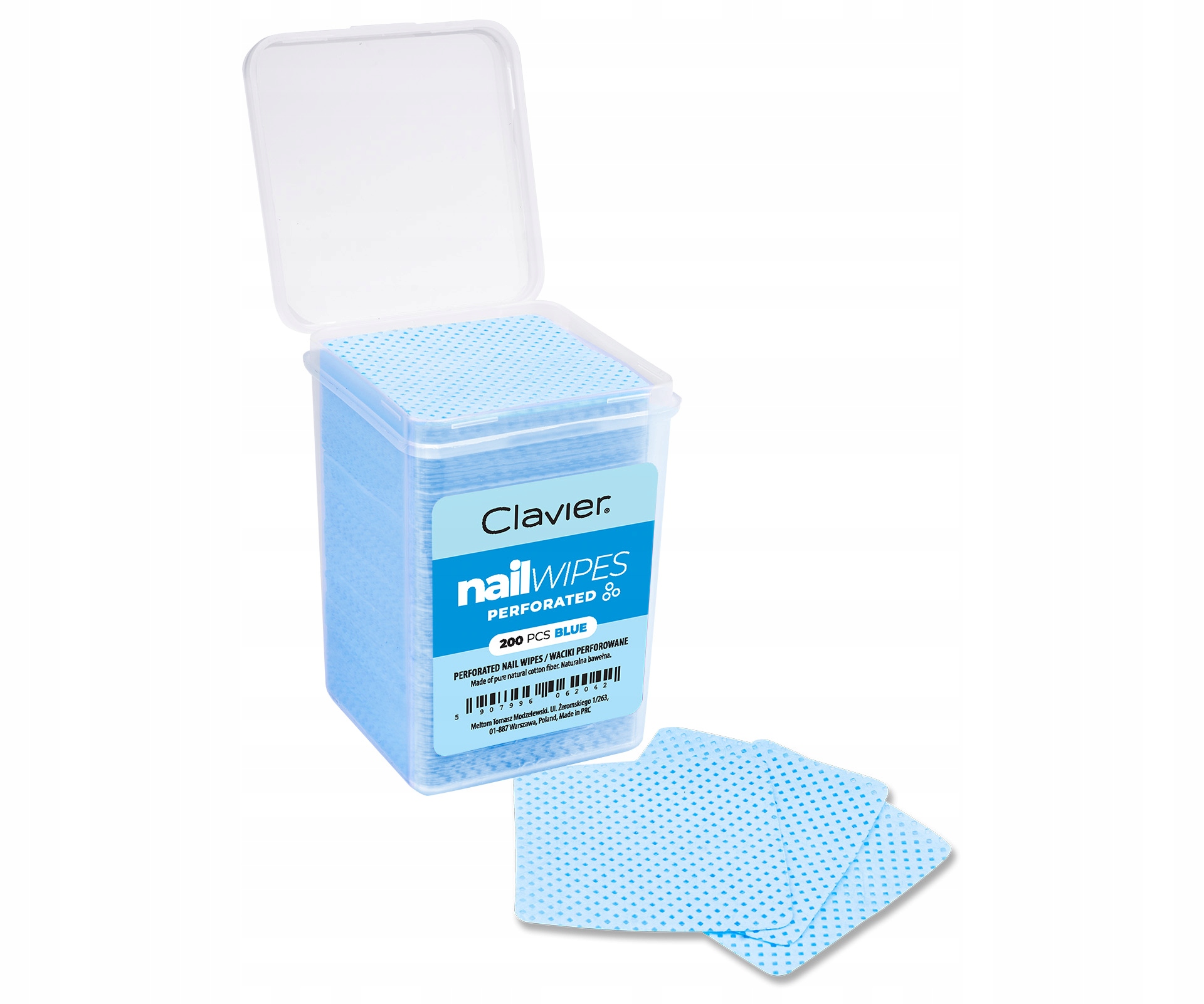 

Clavier Waciki bezpyłowe pudełko 200szt. blue