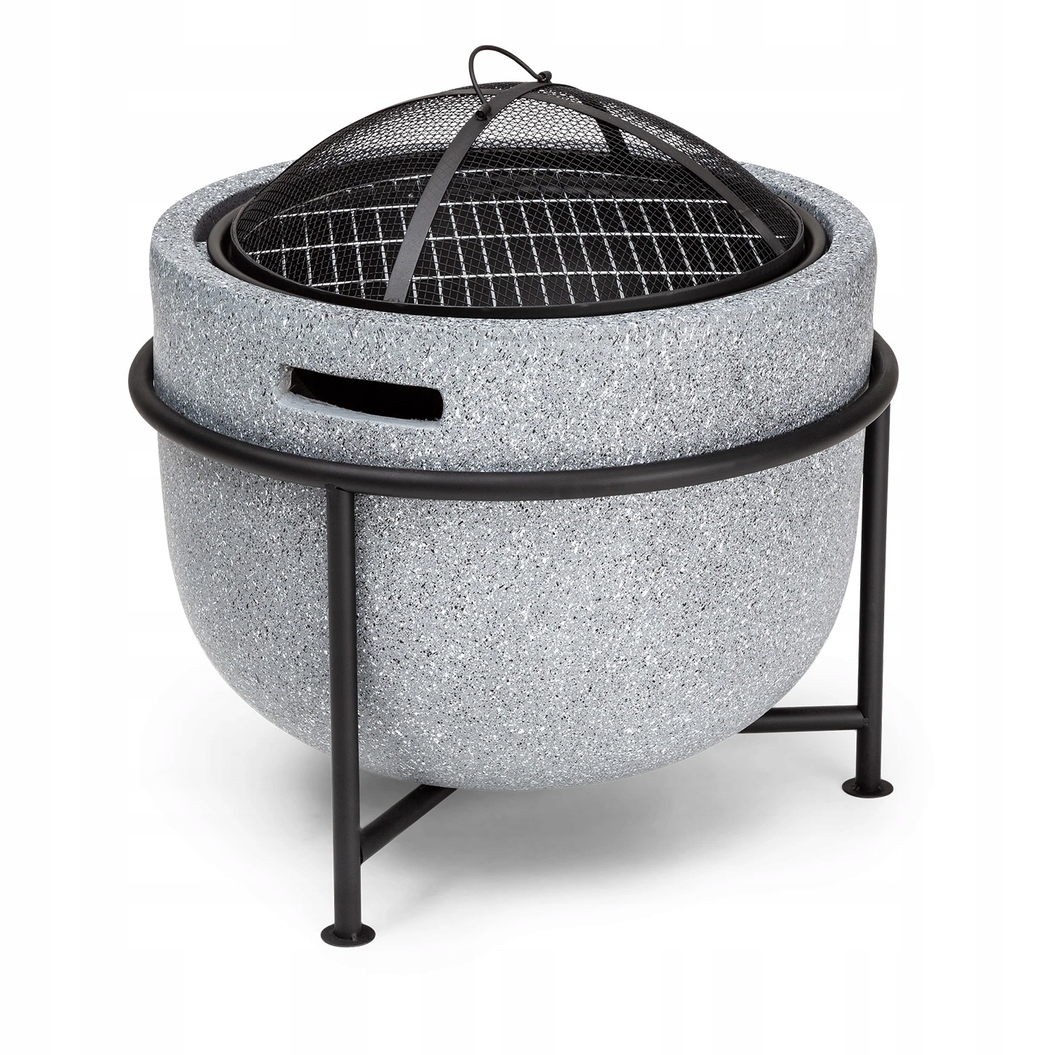 Grill Ogrodowy Blumfeldt Palenisko Ogrodowe Ruszt 41 CM Łapacz Iskier Szary