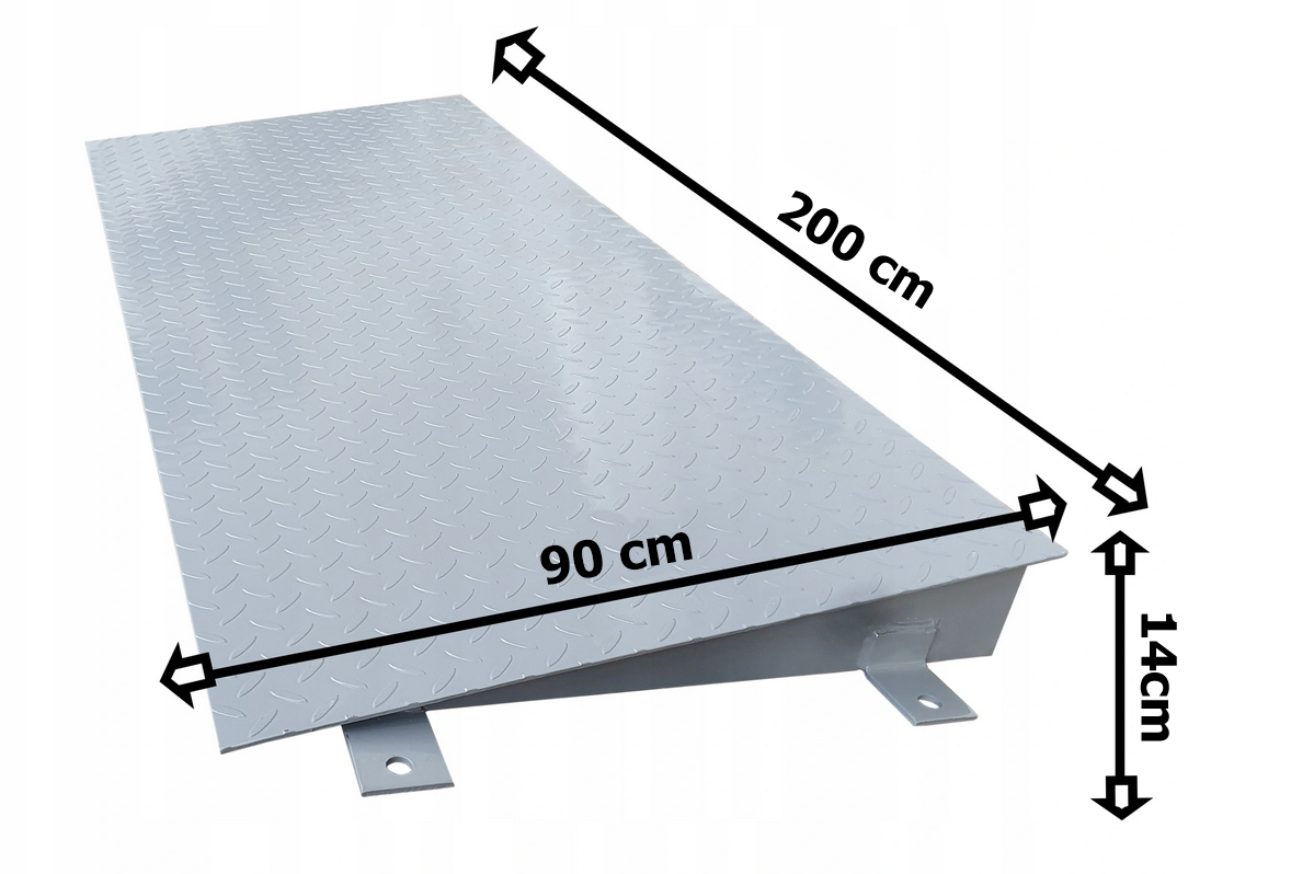 Nájezdová Rampa Pro Plošinovou Váhu 200 cm Nájezd Pro Paletový Vozík Vag